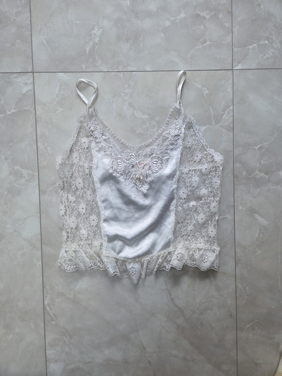Jessica Tops - Jessica White Lace Camisole Top